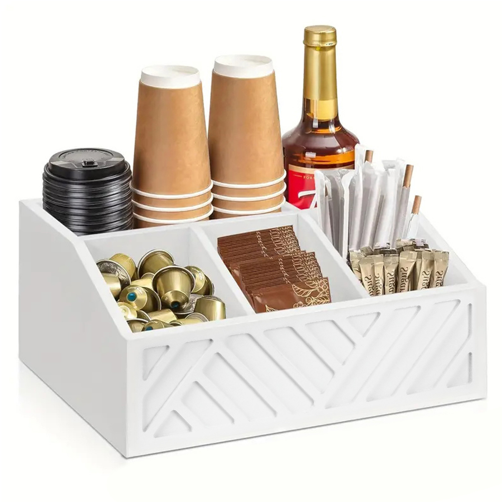 Coffee Tea Display - Coffee Bag Storage Box Wooden Tea