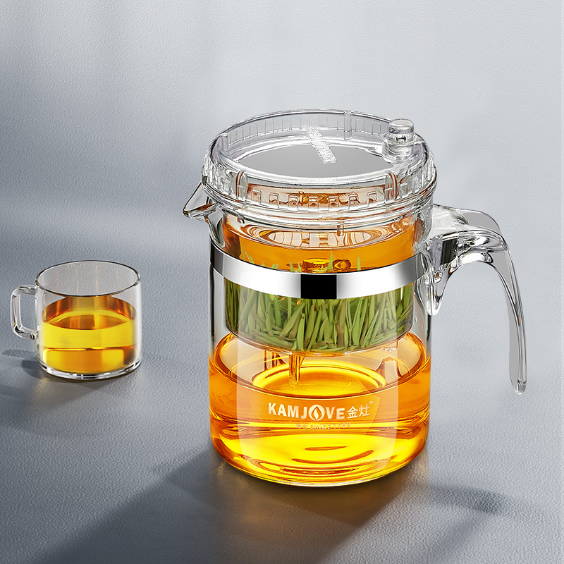 French Press Glass - KAMJOVE Tea separation Teapot 300ML Art