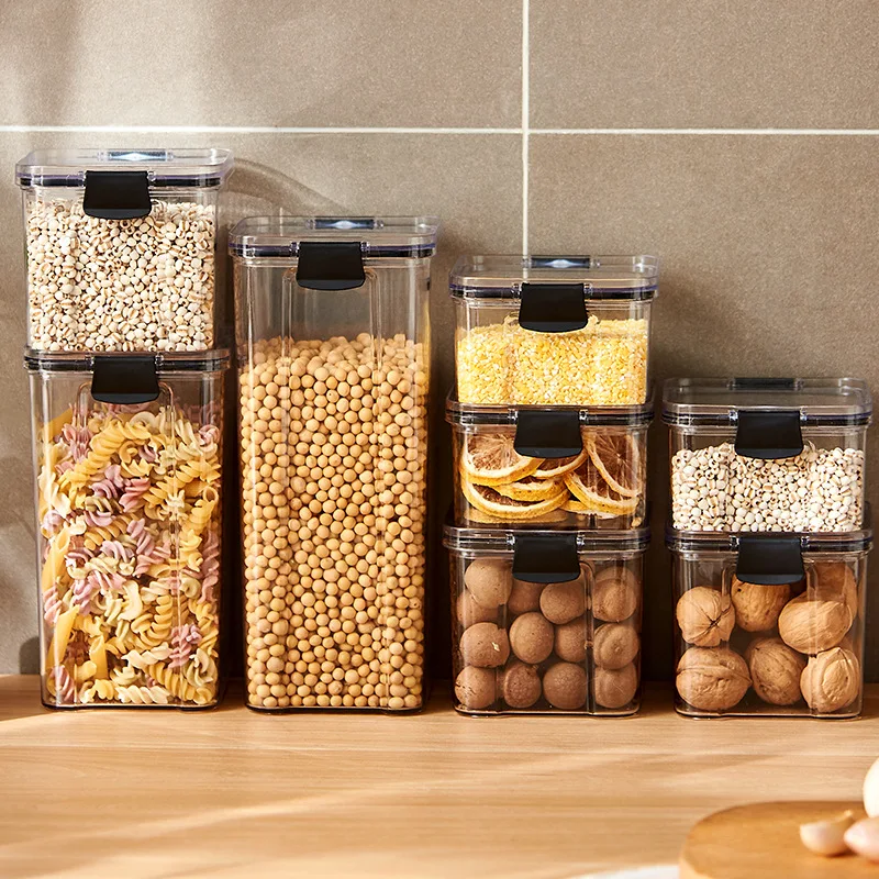 Coffee Tea Sugar Canister Set - Sealed Jars, Kitchen Cereal Organizer, Large