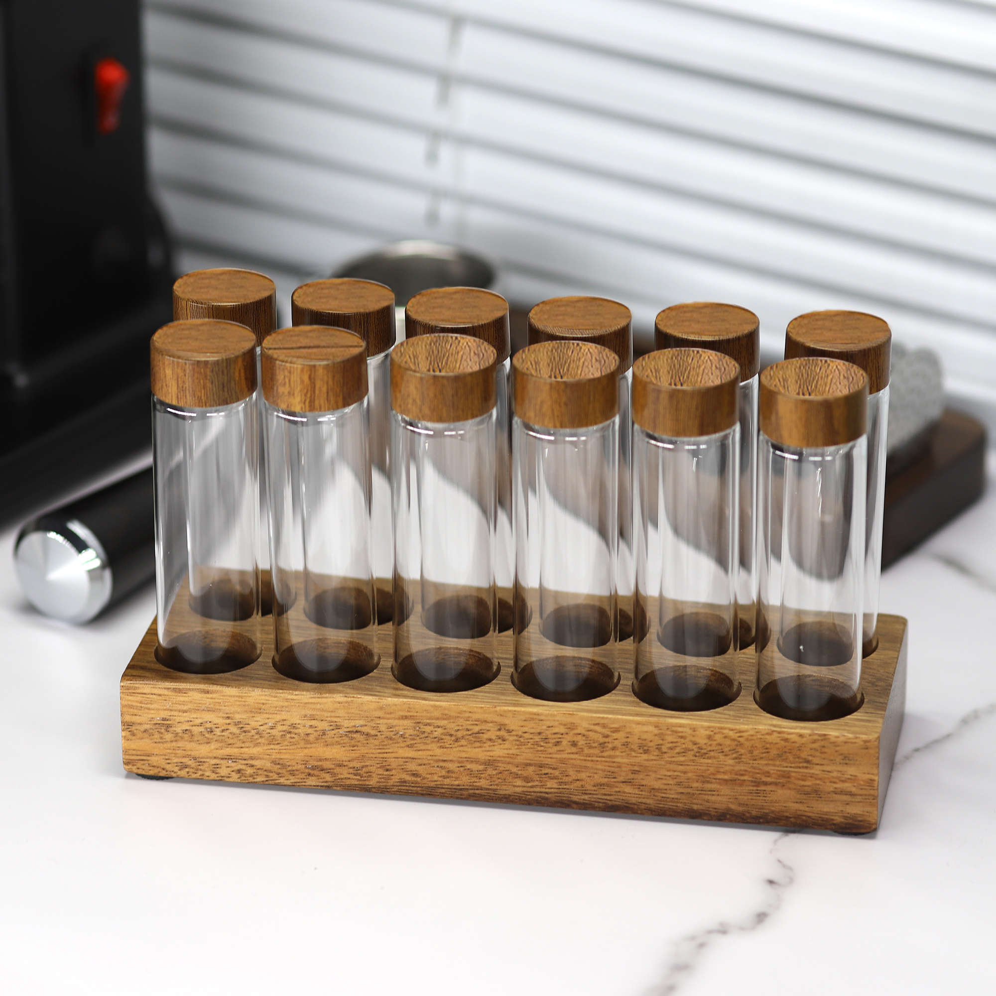 Coffee Tea Display - Coffee Beans Storage Container Display Rack