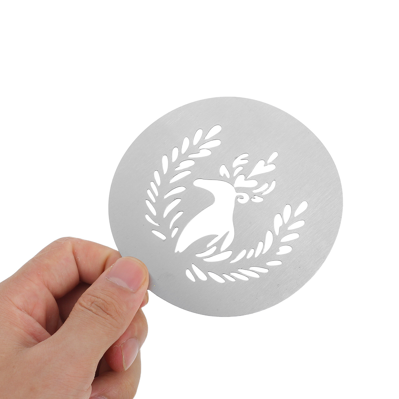 Coffee Stencil Art - 4Pcs Premium Stainless Steel Coffee Stencils