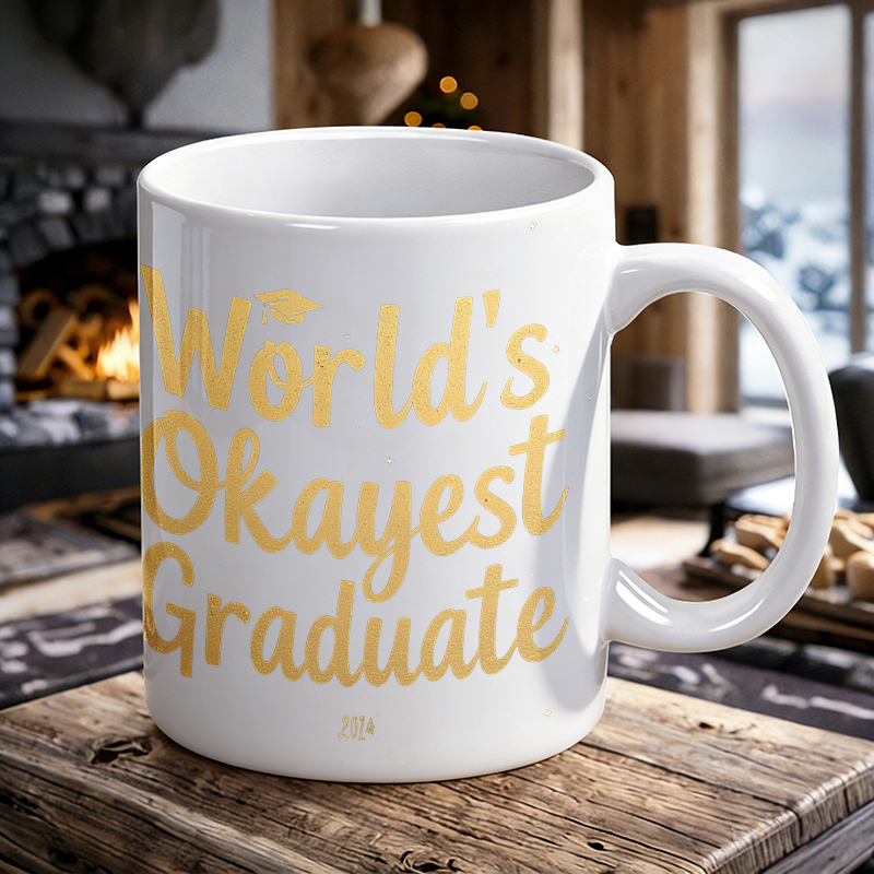 Coffee Tea Font - Funny gilded font ceramic mug, coffee