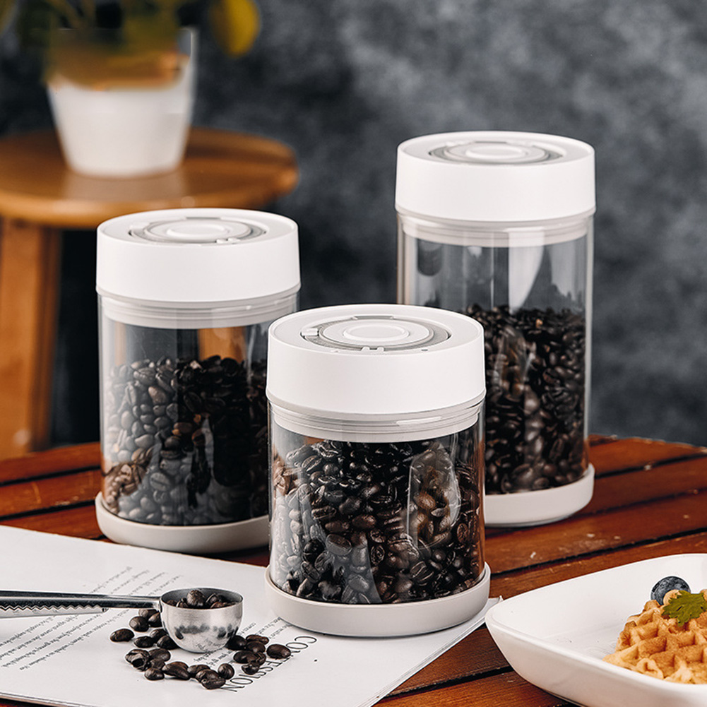 Coffee And Tea Glass - Kitchen Moisture-proof Glass Coffee Bean Jar