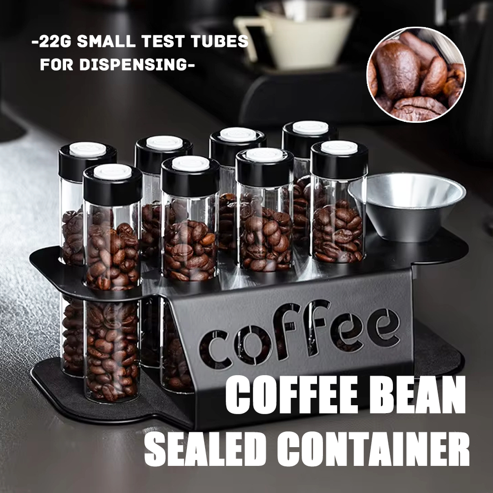 Coffee Tea Display - Coffee Beans Container Tube Display with