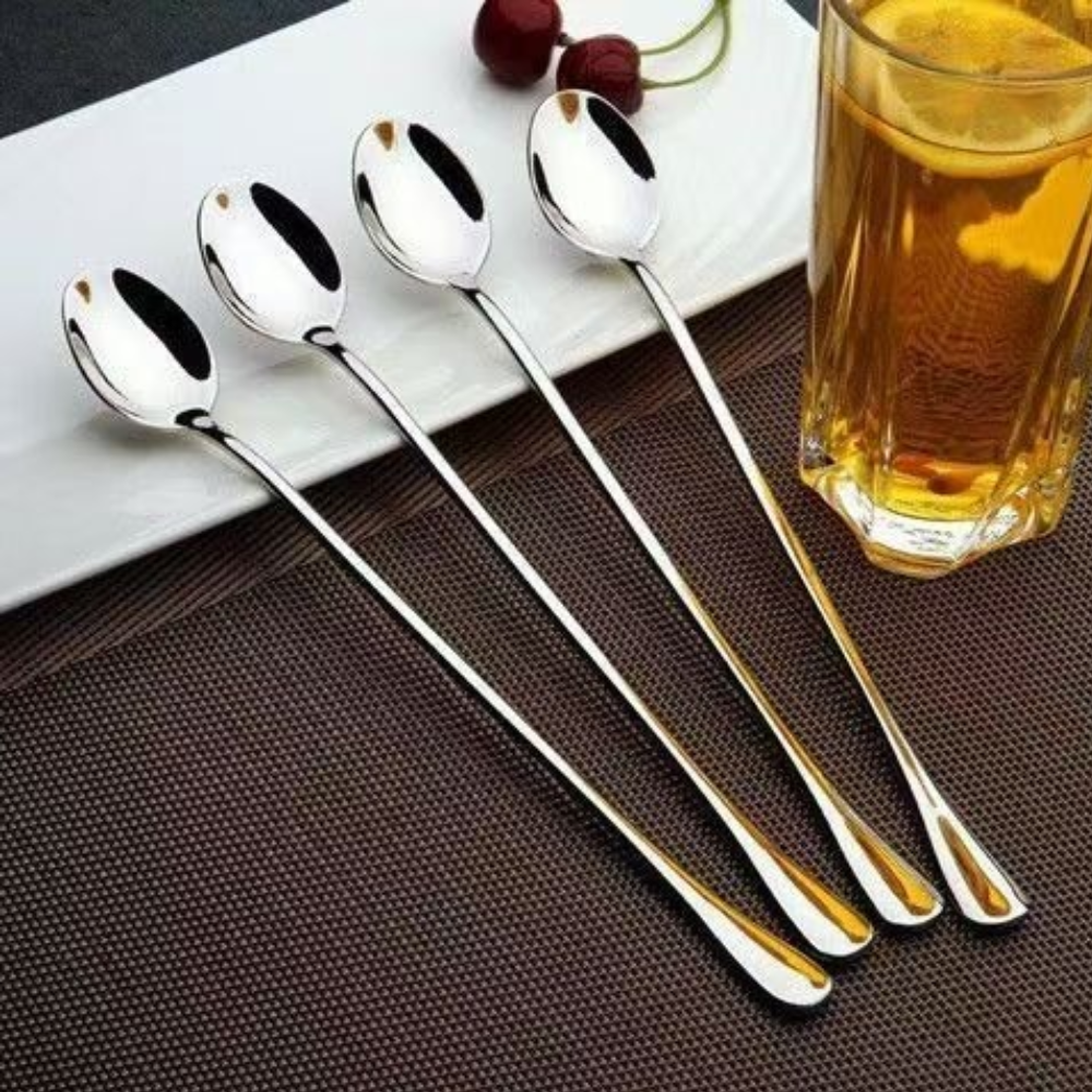 Coffee & Tea - Pastry Góc Xanh - 6PCS 20cm Long-handled spoon, stainless steel