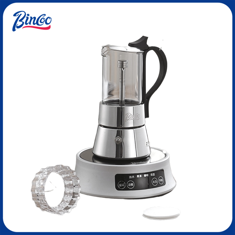 Moka Pot Stove - BINCOO Dual-valve Moka Pot Stainless Steel