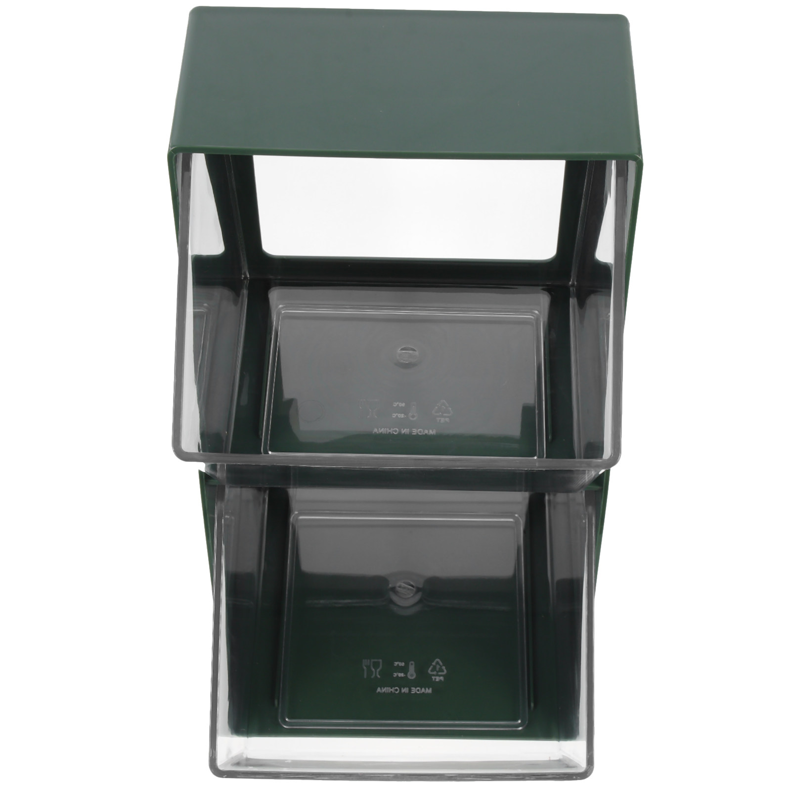 Coffee Tea Organizer - Double-Layer Plastic Tea Bag Rack Coffee