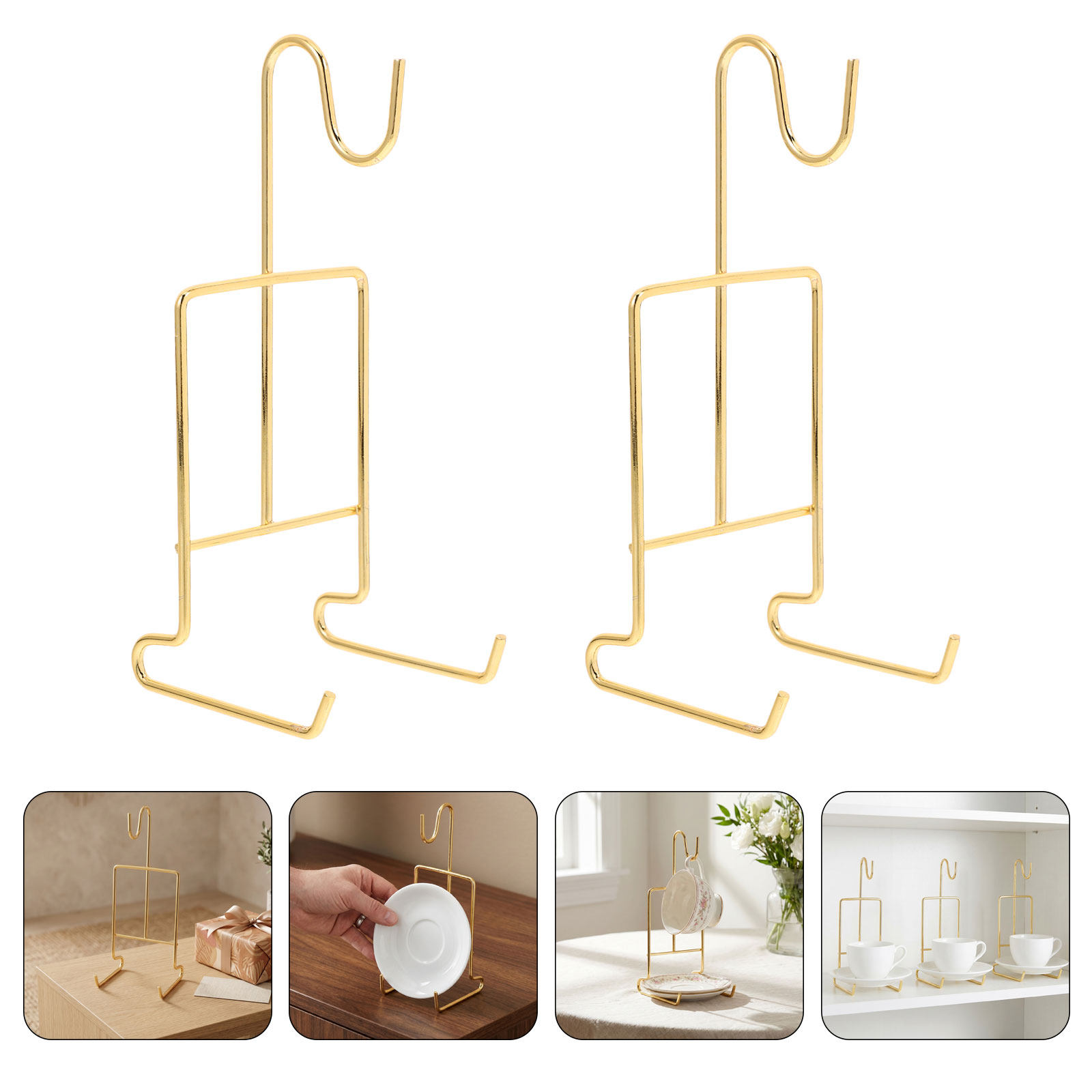 Coffee Tea Display - 6Pcs Tea Cup Display Stand Metal