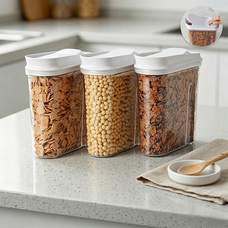 Coffee Tea Sugar Canister Set - Airtight Food Storage Containers for Pantry