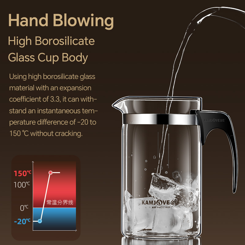 KAMJOVE Tea separation Teapot  - French Press Glass review and price