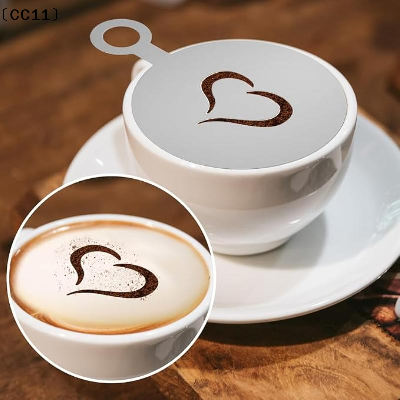 4Pcs/Set Stainless Steel Coffe - Coffee Stencil Art review and price
