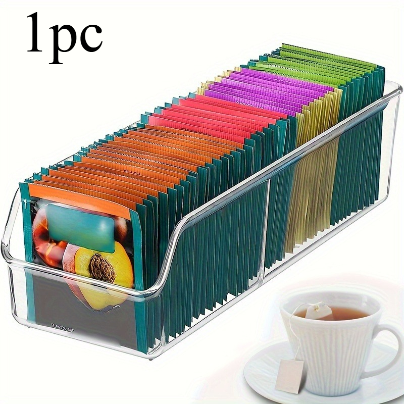 1pc Clear Tea Bag Organizer Bo - Coffee Tea Sugar Canister Set review and price
