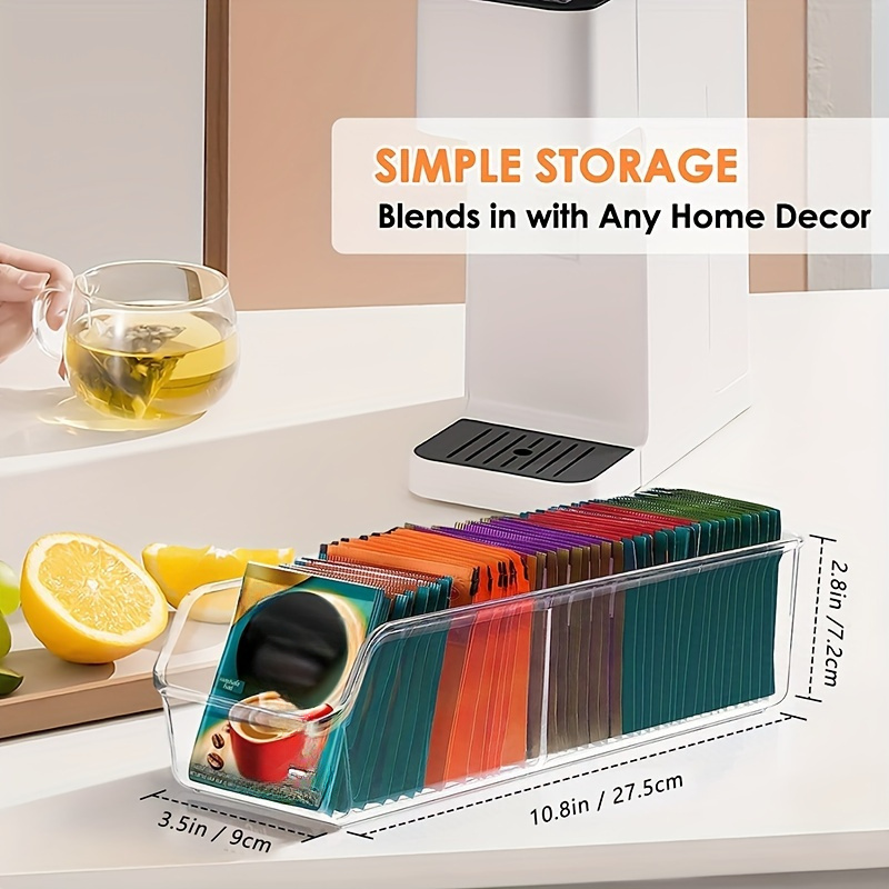 1pc Clear Tea Bag Organizer Bo - Coffee Tea Sugar Canister Set review and price