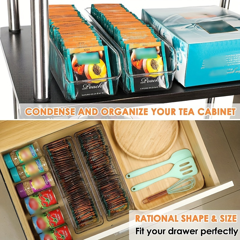1pc Clear Tea Bag Organizer Bo - Coffee Tea Sugar Canister Set review and price
