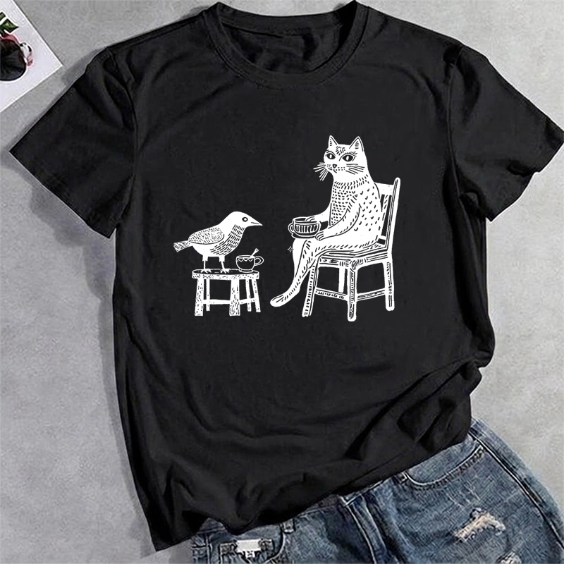 Coffee Tea with Friends Cat Pr - Coffee Tea Knits review and price