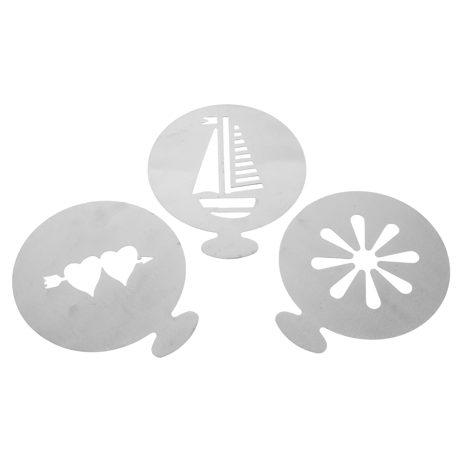 3Pcs Reusable Stainless Steel  - Coffee Stencil Art review and price