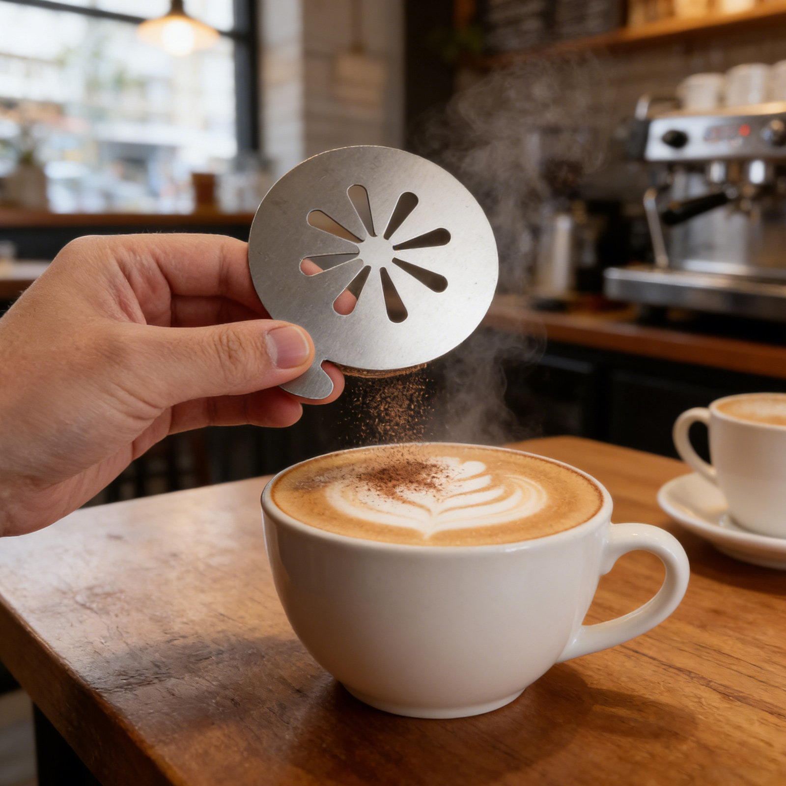 3Pcs Reusable Stainless Steel  - Coffee Stencil Art review and price