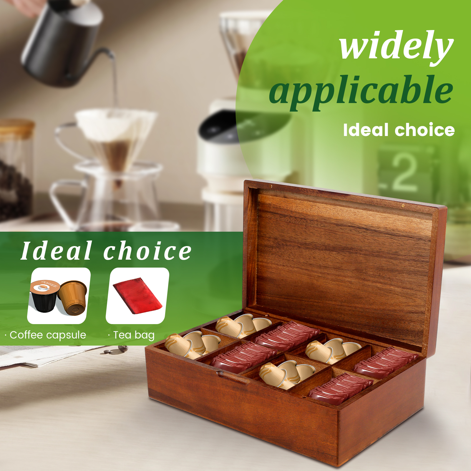 Tea Box Storage Hotel Tea Bag  - Coffee Tea Sugar Canister Set review and price