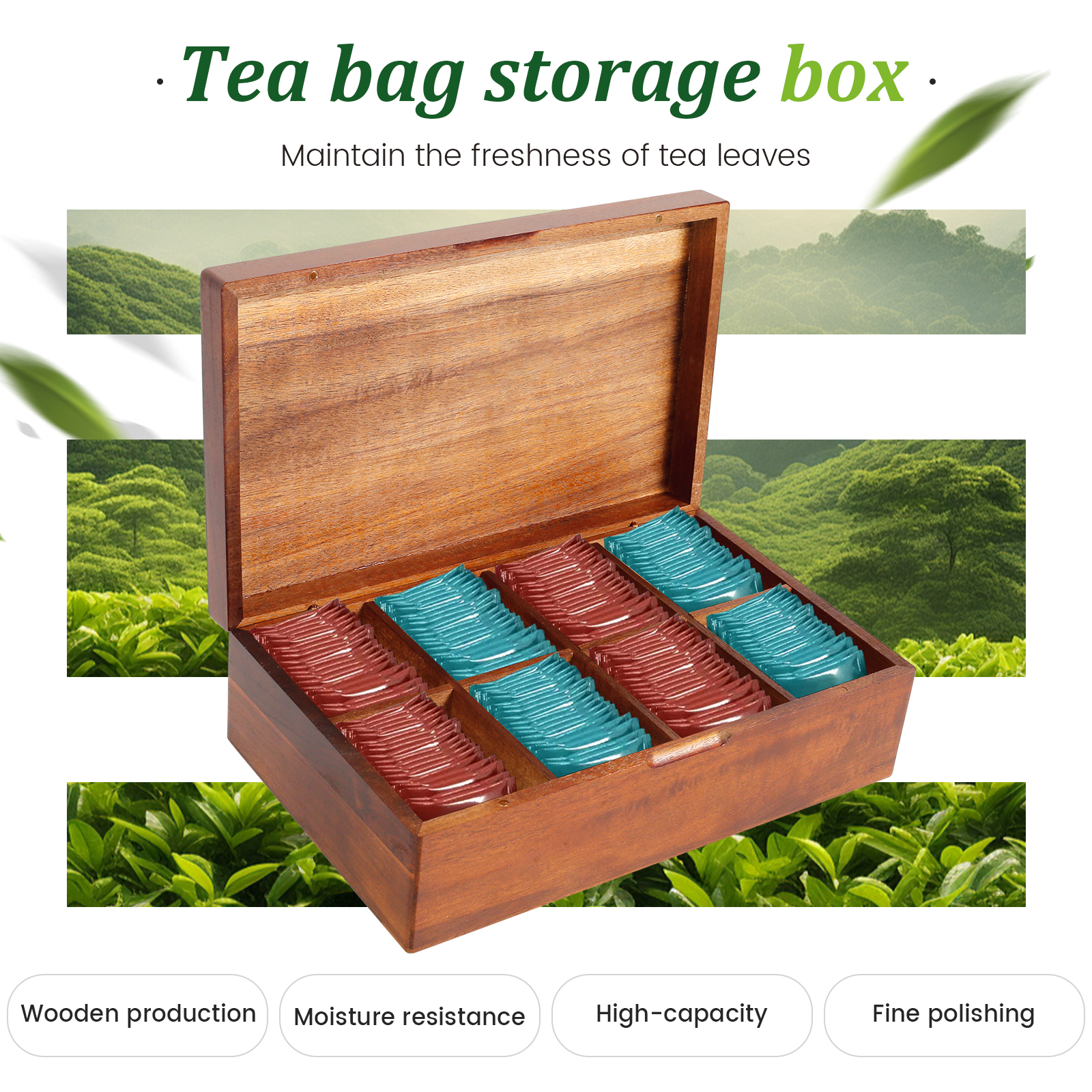 Tea Box Storage Hotel Tea Bag  - Coffee Tea Sugar Canister Set review and price