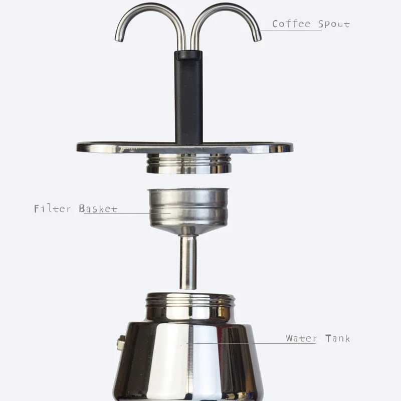 200ML Mini Moka Pot Double Tub - Coffee Tea Chocolate review and price