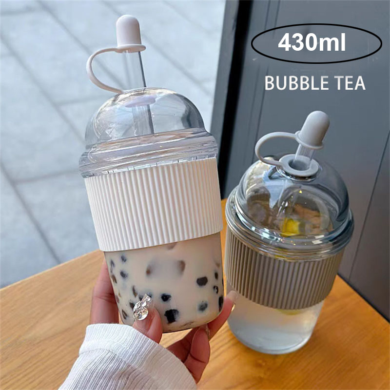 430ML Straw Cup With Lid Bubbl - Coffee Tea Boba review and price