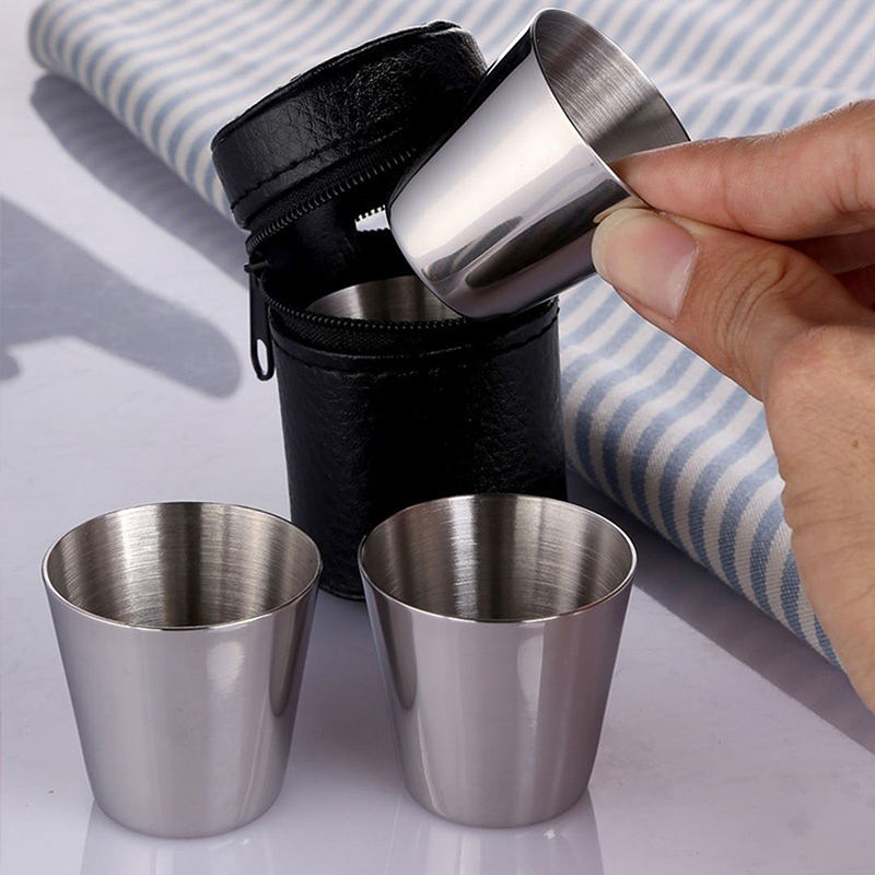 4/6Pcs Stainless Steel Cups Mi - Coffee Tea Sugar Canister Set review and price