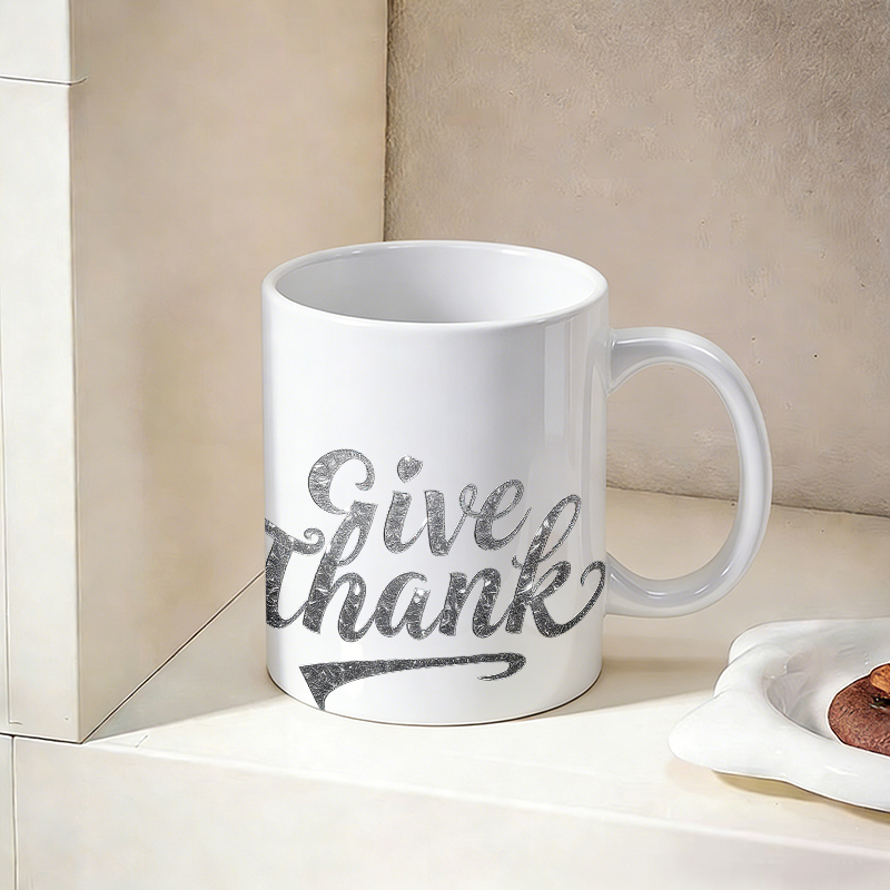 Silver Foil Font 'Give Thanks' - Coffee Tea Font review and price