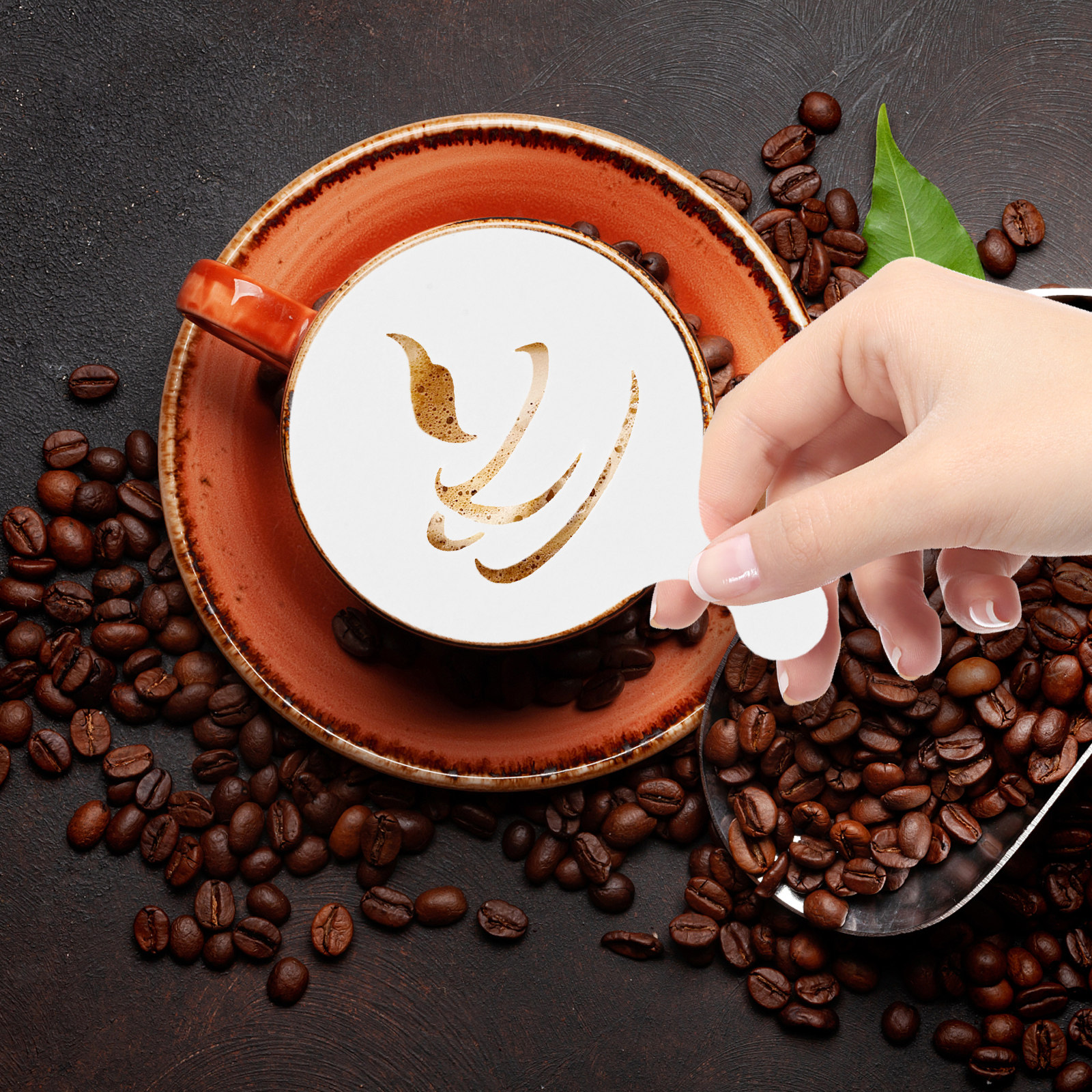 8Pcs Coffee Latte Art Stencils - Coffee Stencil Art review and price