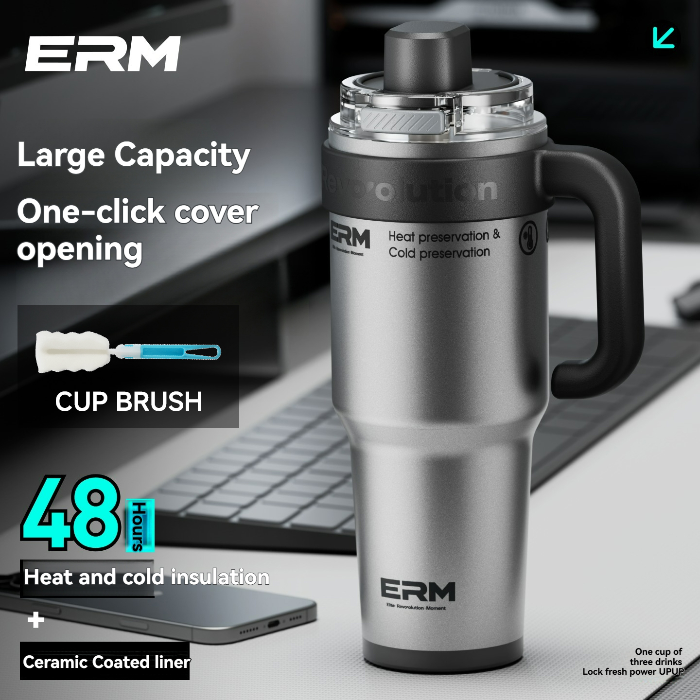 1200ML Extra Large Ceramic Tum - French Press Glass review and price