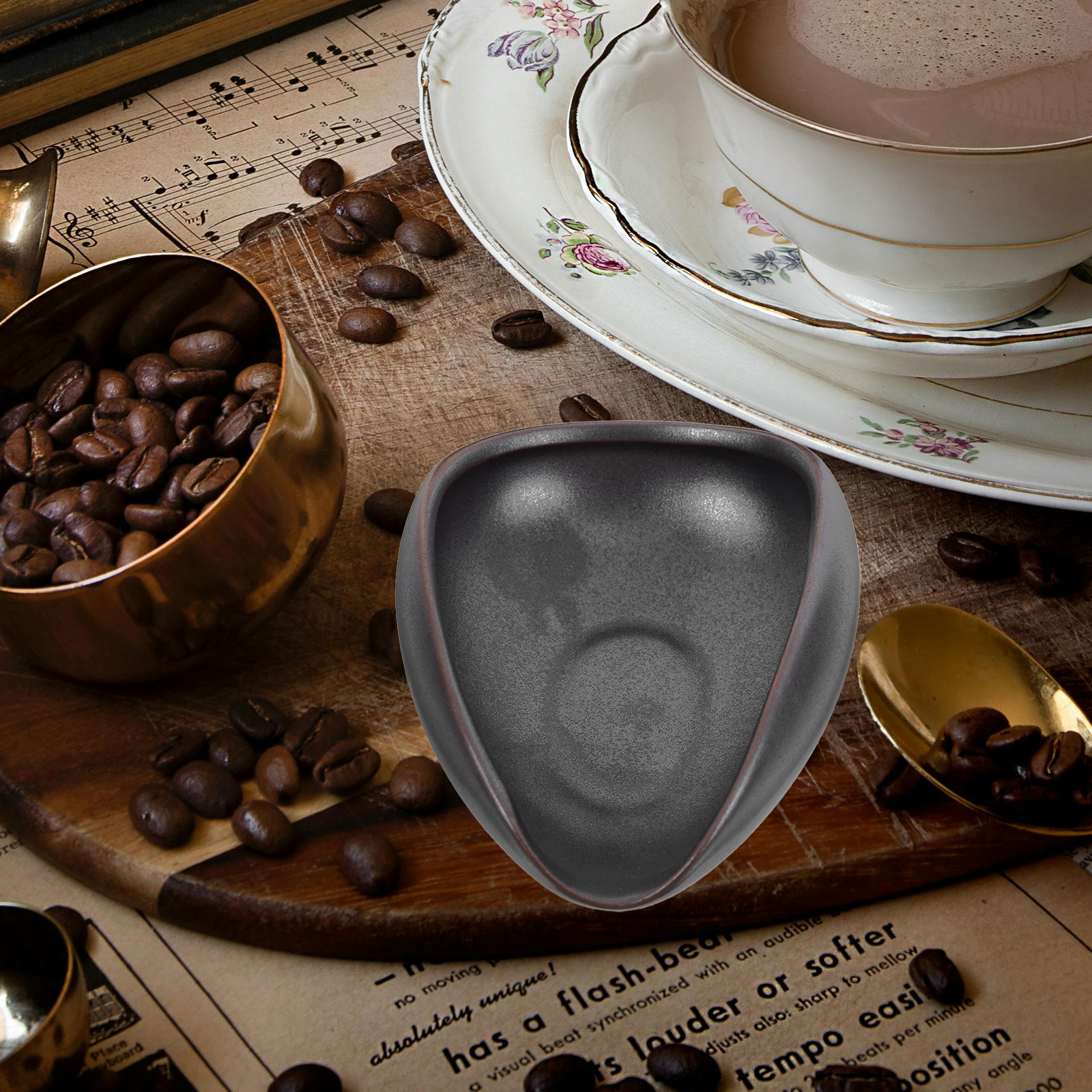 Ceramic Coffee Bean Dosing Tra - Coffee Tea Beans review and price