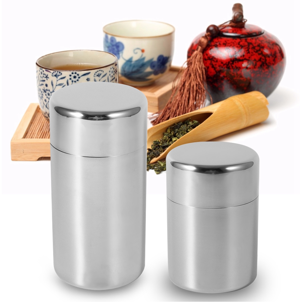 Stainless Steel Tea Leaf Tins  - Coffee Tea Sugar Canister Set review and price