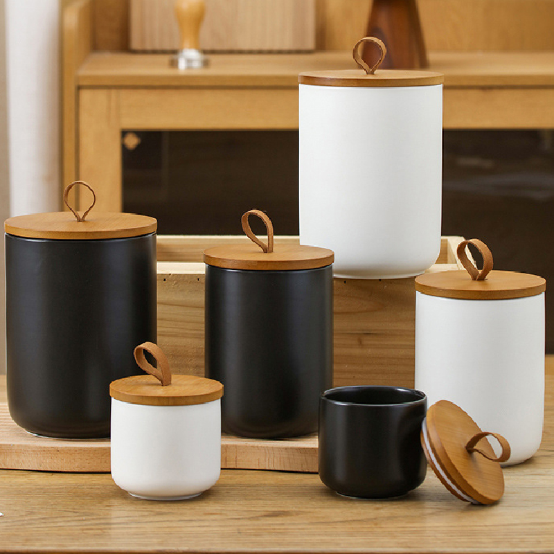 Nordic Ceramic Storage Jar Mat - Coffee Tea Sugar Canister Set review and price