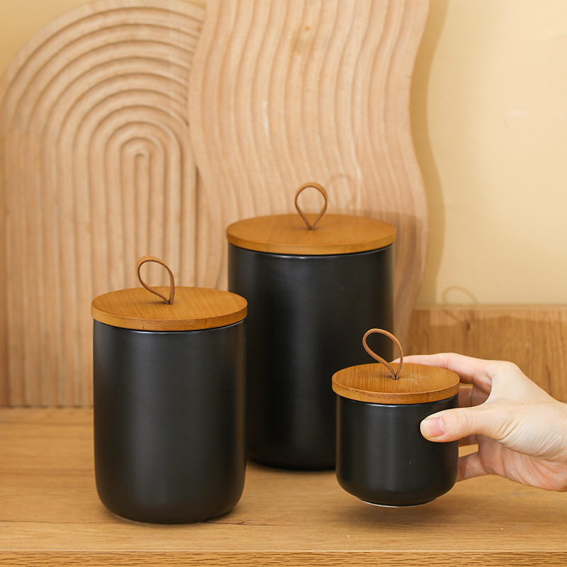 Nordic Ceramic Storage Jar Mat - Coffee Tea Sugar Canister Set review and price