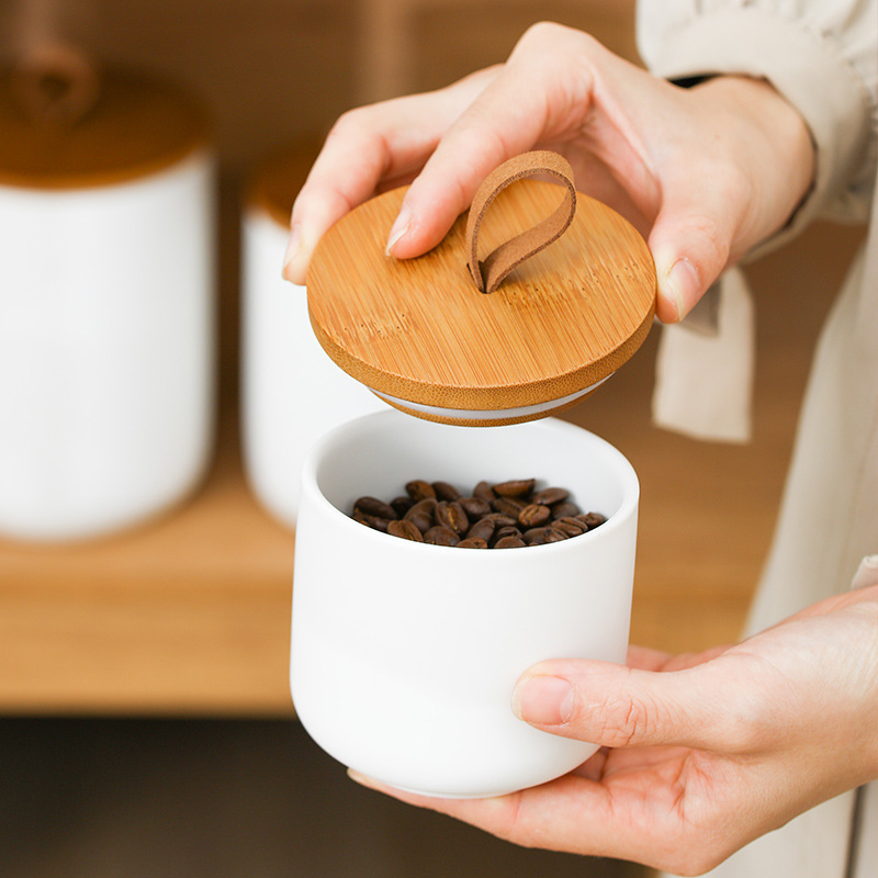 Nordic Ceramic Storage Jar Mat - Coffee Tea Sugar Canister Set review and price