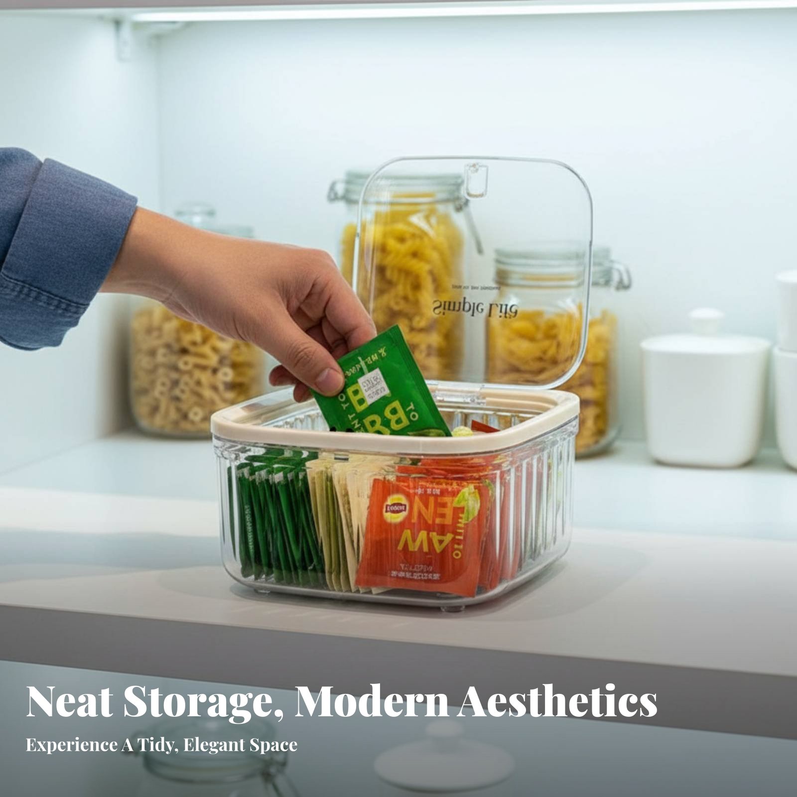 Plastic Tea Bag Storage Box La - Coffee Tea Organizer review and price