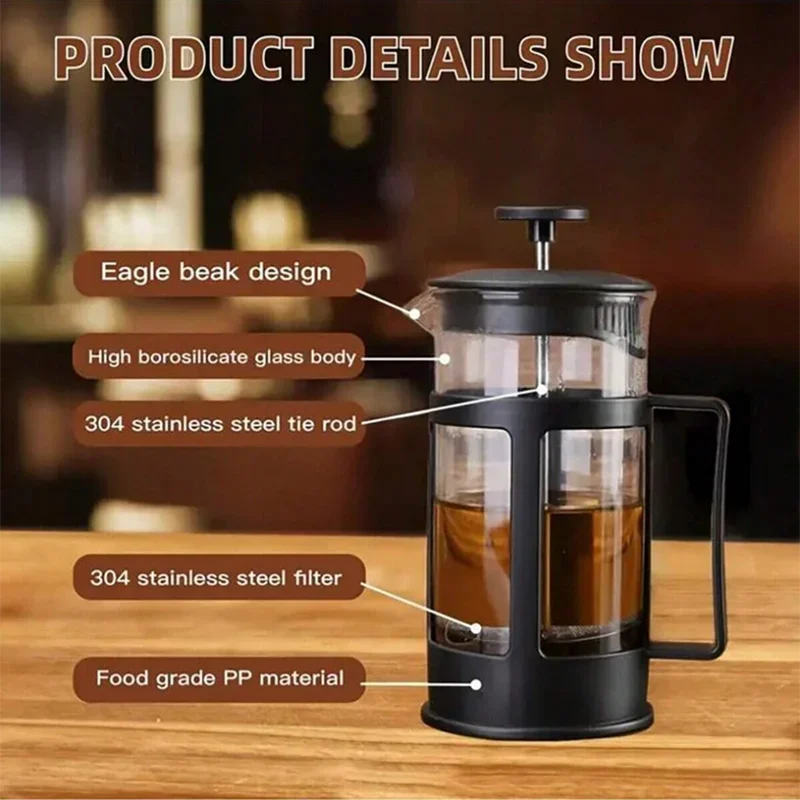 Coffee French Press Pot With F - French Press Glass review and price