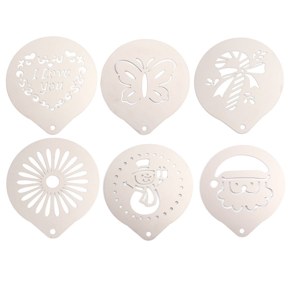 1Set Coffee Stencils Stainless - Coffee Stencil Art review and price