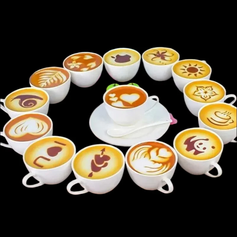 16Pcs/Set Coffee Mold Latte Ca - Coffee Stencil Art review and price
