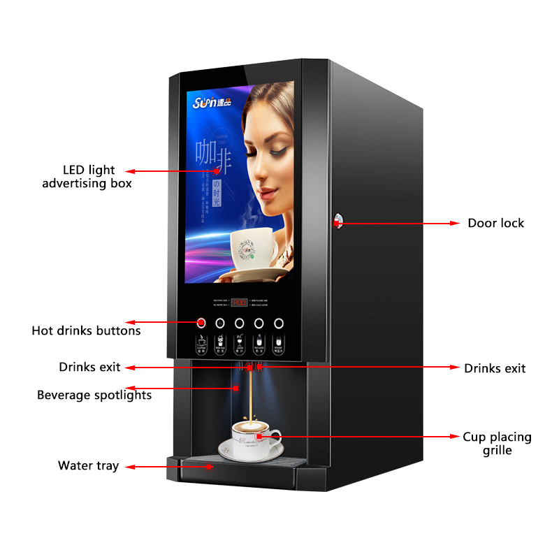 E-30SW Automatic Instant Coffe - Coffee Tea Vending Machine For Office review and price