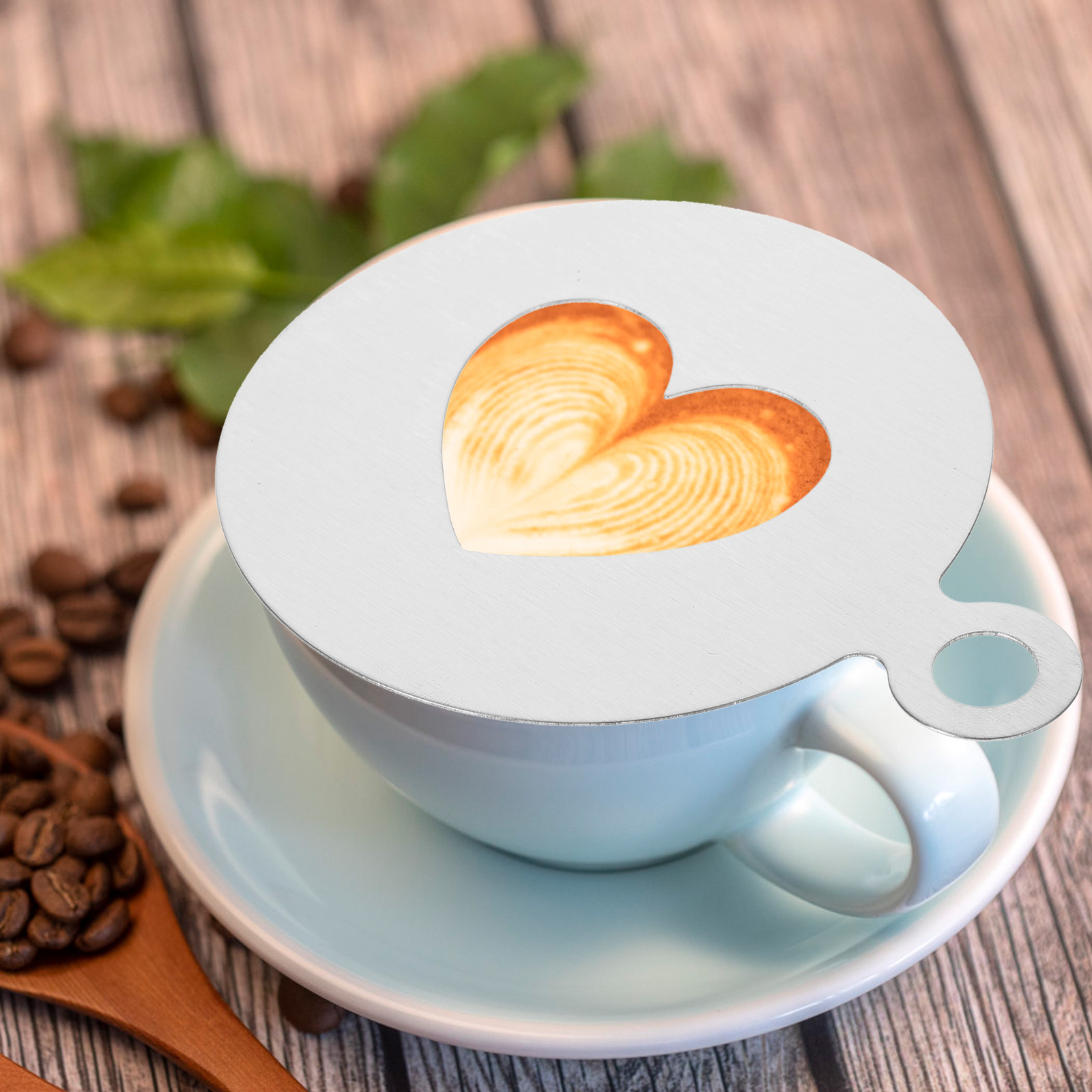 Heart Shape Coffee Stencils 30 - Coffee Stencil Art review and price