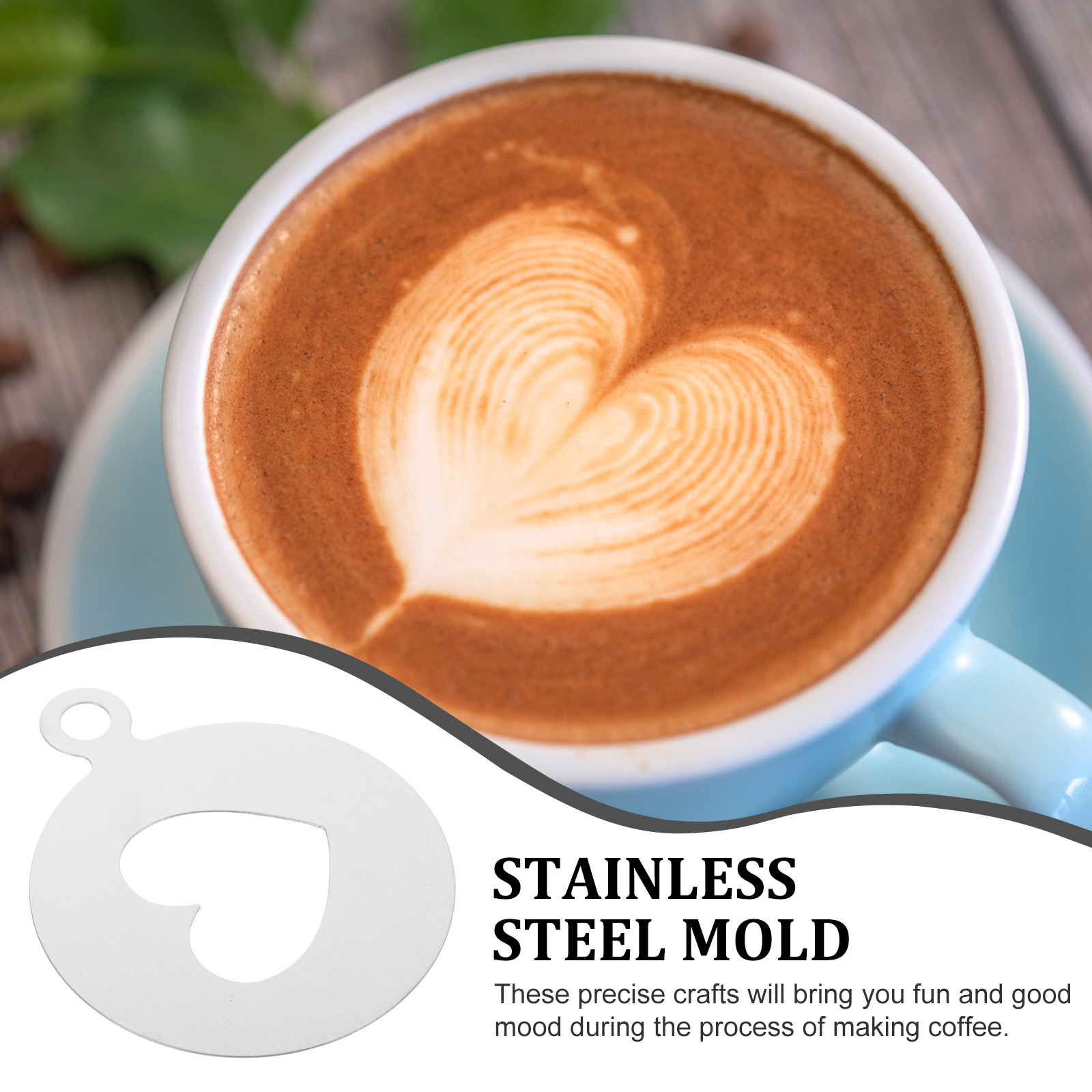 Heart Shape Coffee Stencils 30 - Coffee Stencil Art review and price