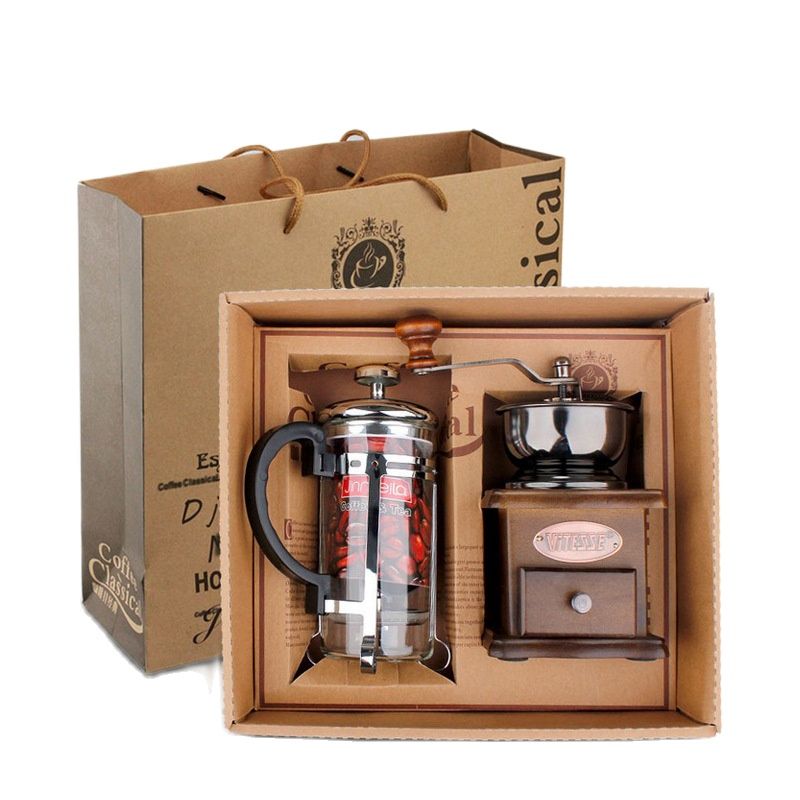 Coffee Pot Coffee Grinder Set  - French Press Glass review and price