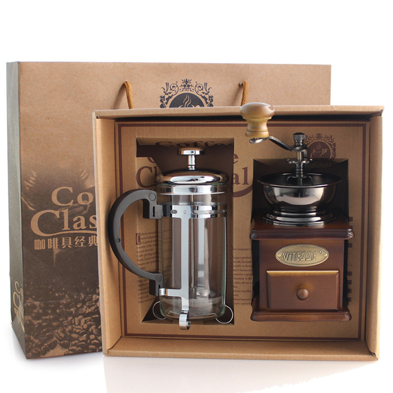 Coffee Pot Coffee Grinder Set  - French Press Glass review and price