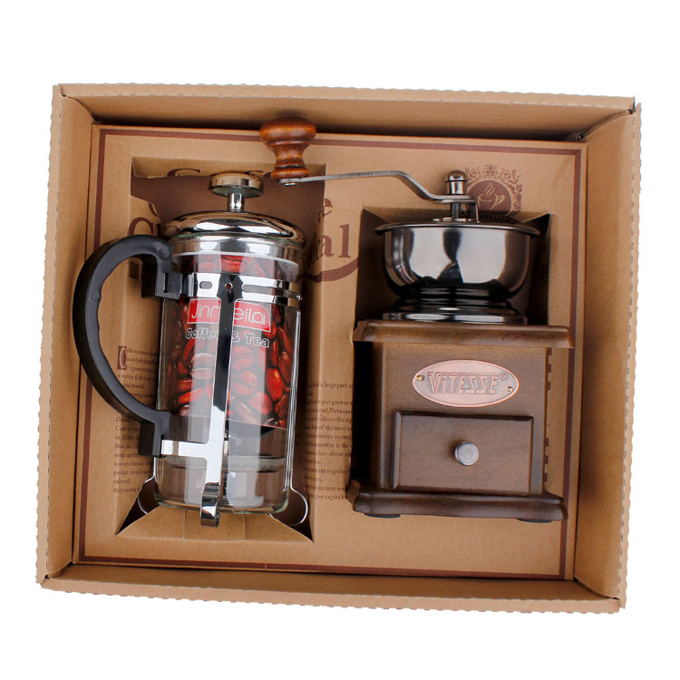 Coffee Pot Coffee Grinder Set  - French Press Glass review and price