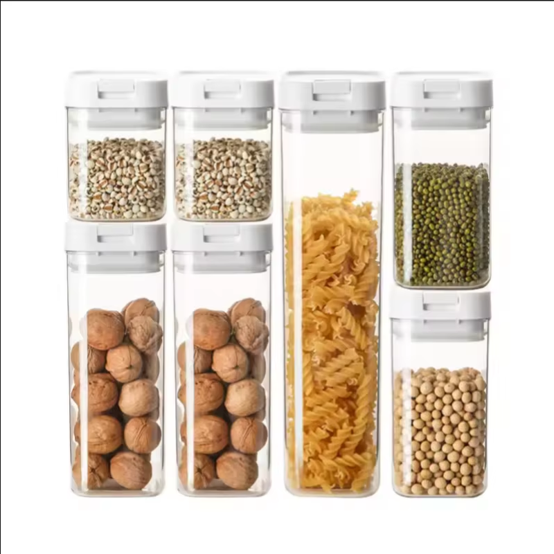 Transparent Plastic Grain Seal - Coffee Tea Sugar Canister Set review and price