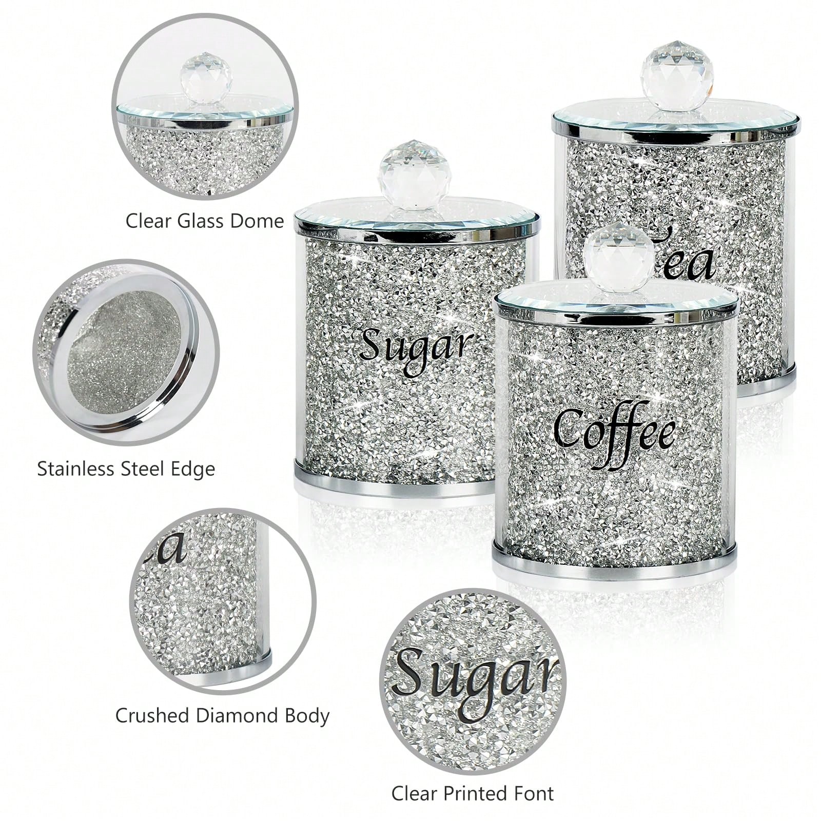 Coffee Sugar Tea Canister Set  - Coffee Tea Sugar Canister Set review and price