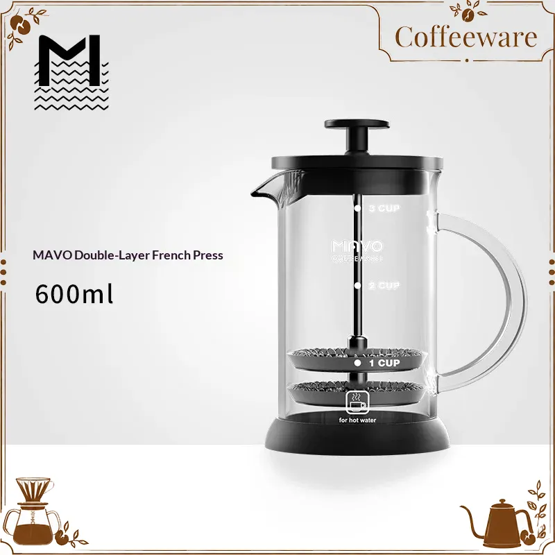 MAVO French Press Coffee Maker - Coffee And Tea Glass review and price