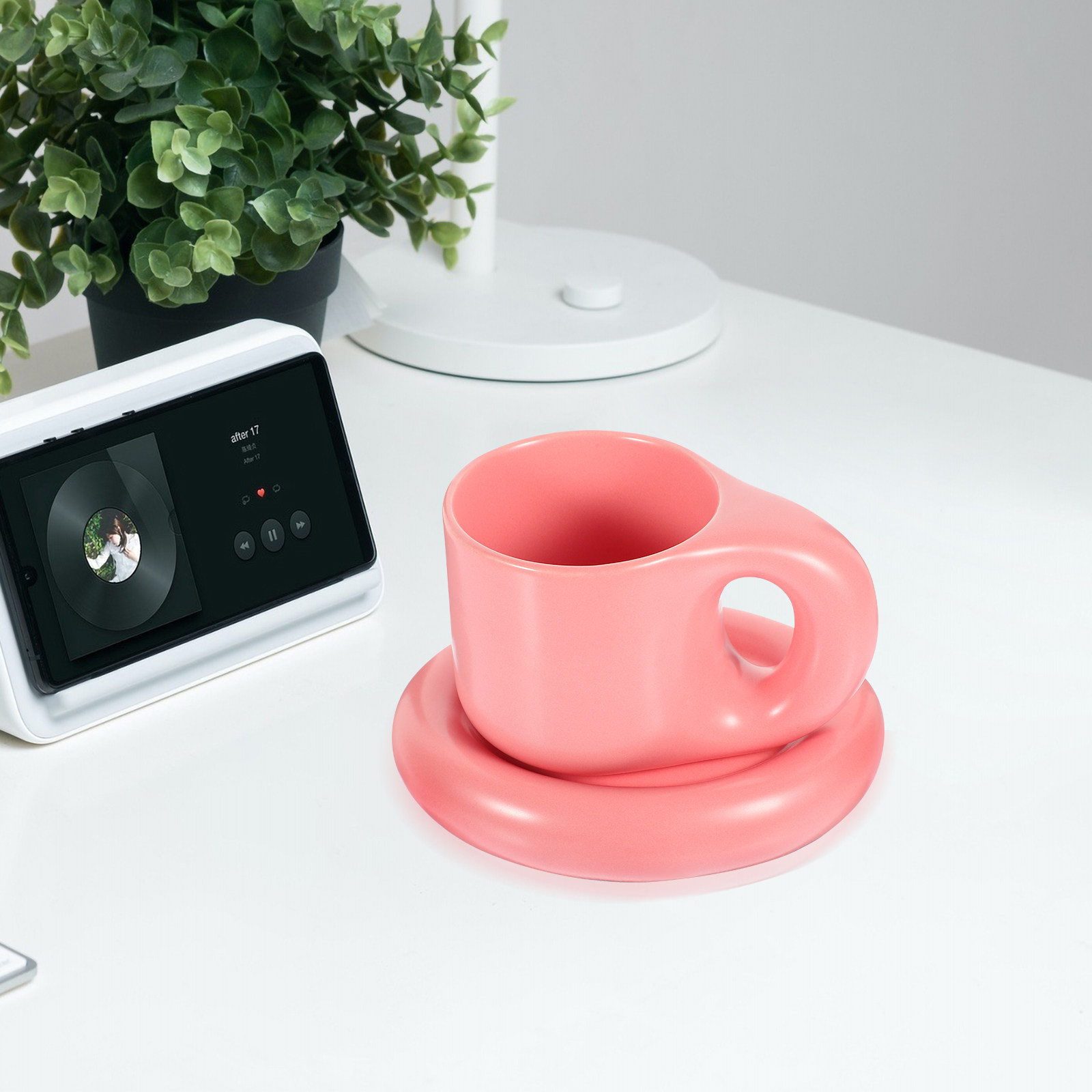 Ceramic Coffee Cup Set with Sa - Coffee Tea Chocolate review and price