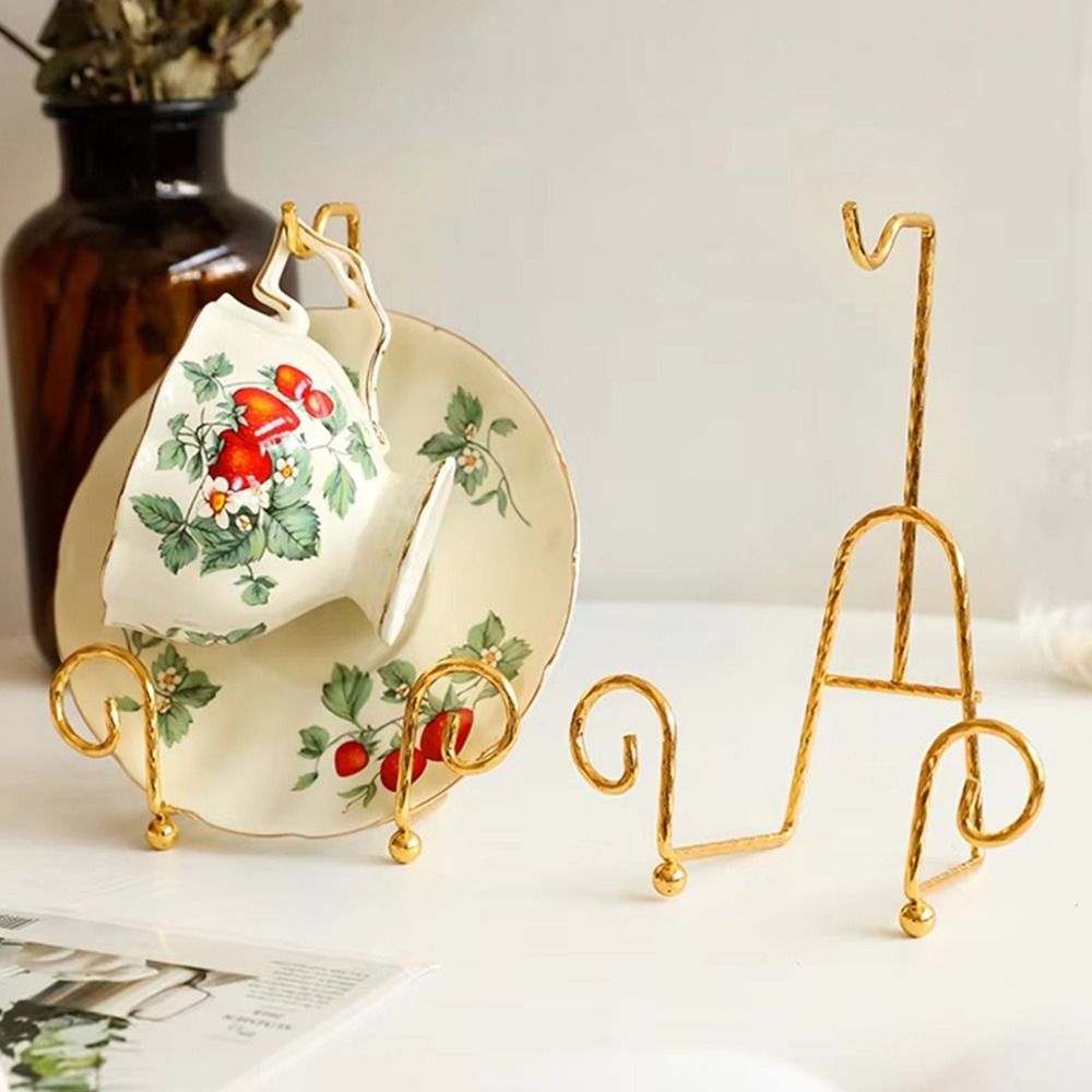 Durable Metal Cup and Saucer D - Coffee Tea Display review and price