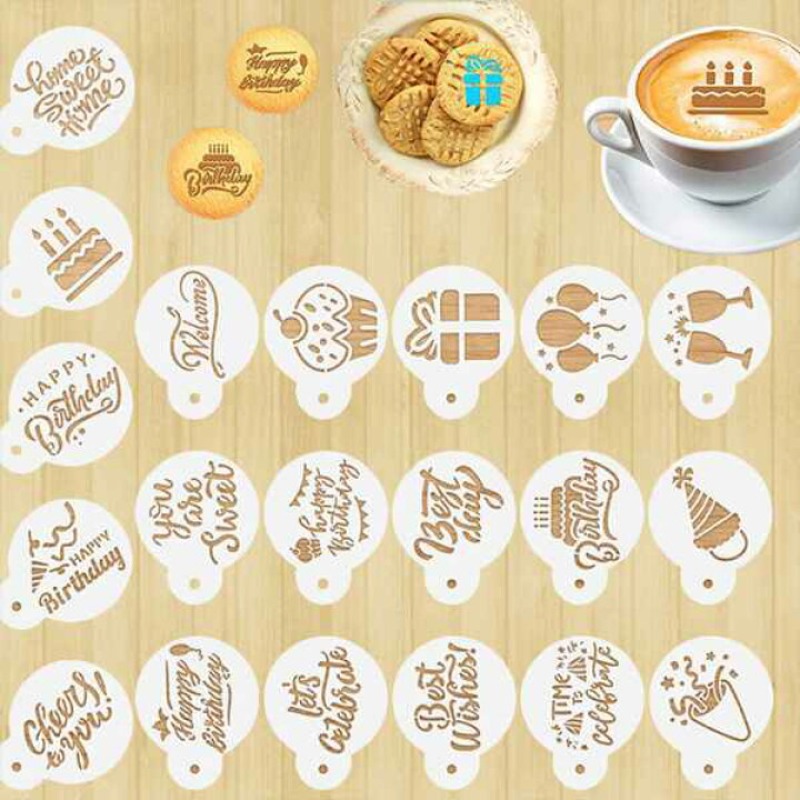 Professional DIY Latte Art Ste - Coffee Stencil Art review and price